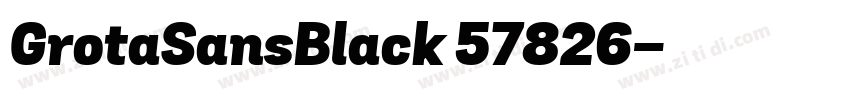 GrotaSansBlack 57826字体转换